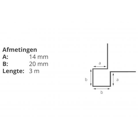 XL-panel-buitenhoekprofiel-D14-maatvoering