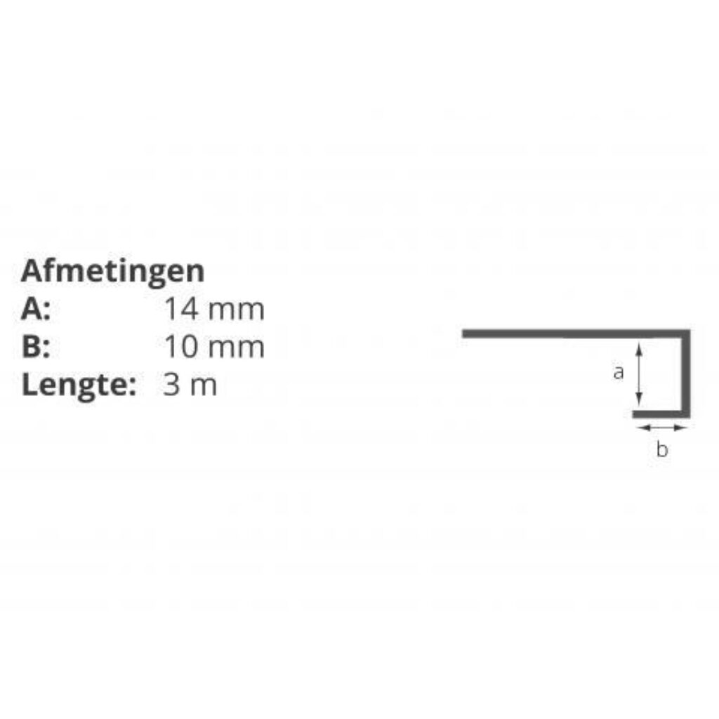 Eternit Cedral aansluitprofiel maatvoering D14 1