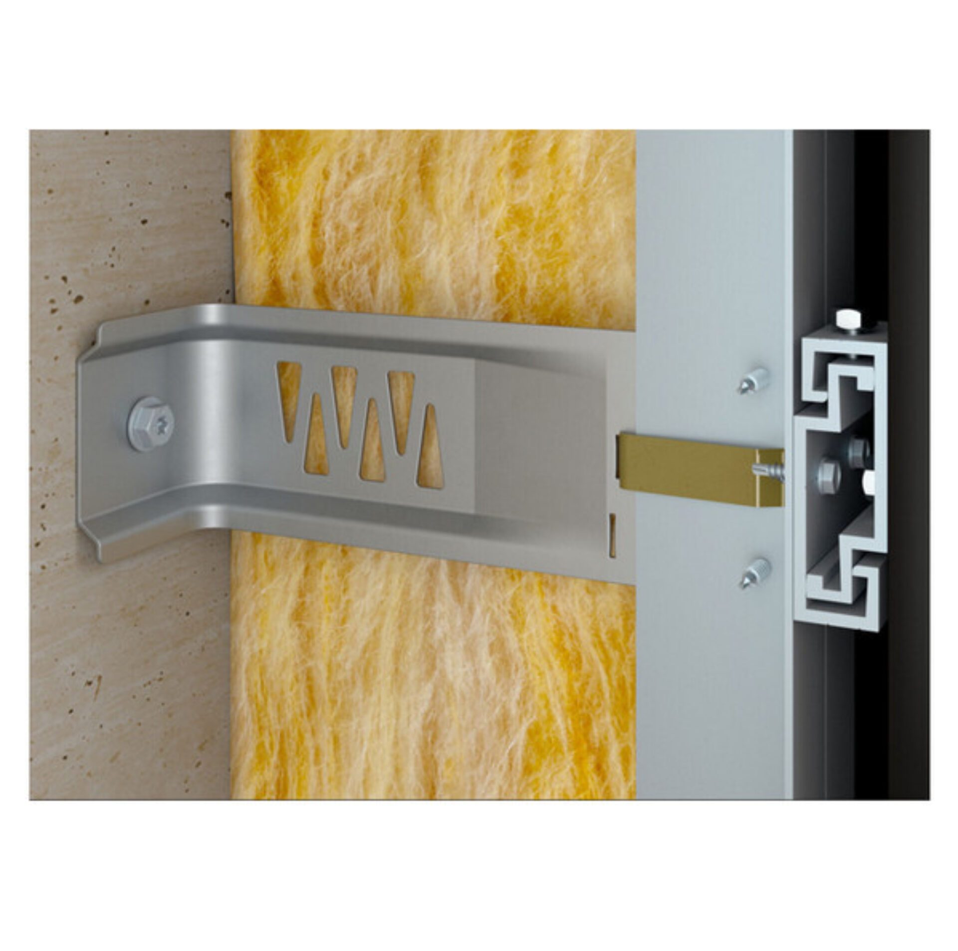 Fischer BWM FLH R RVS profielsteun opbouw aluminium draagstructuur